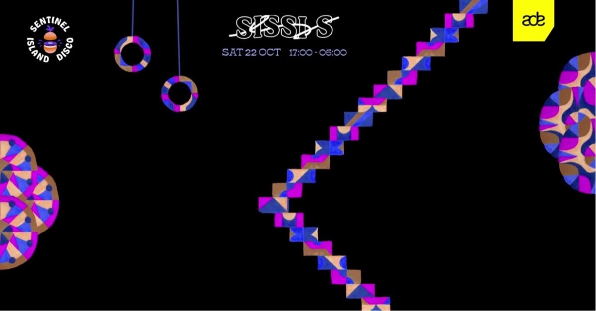 Poster: Sentinel Island Disco at Sissi’s during ADE, Saturday 22 October, 17:00–05:00